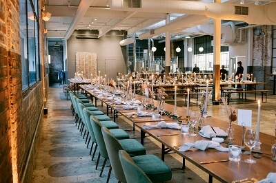Private Loft Dining in Textile Factory